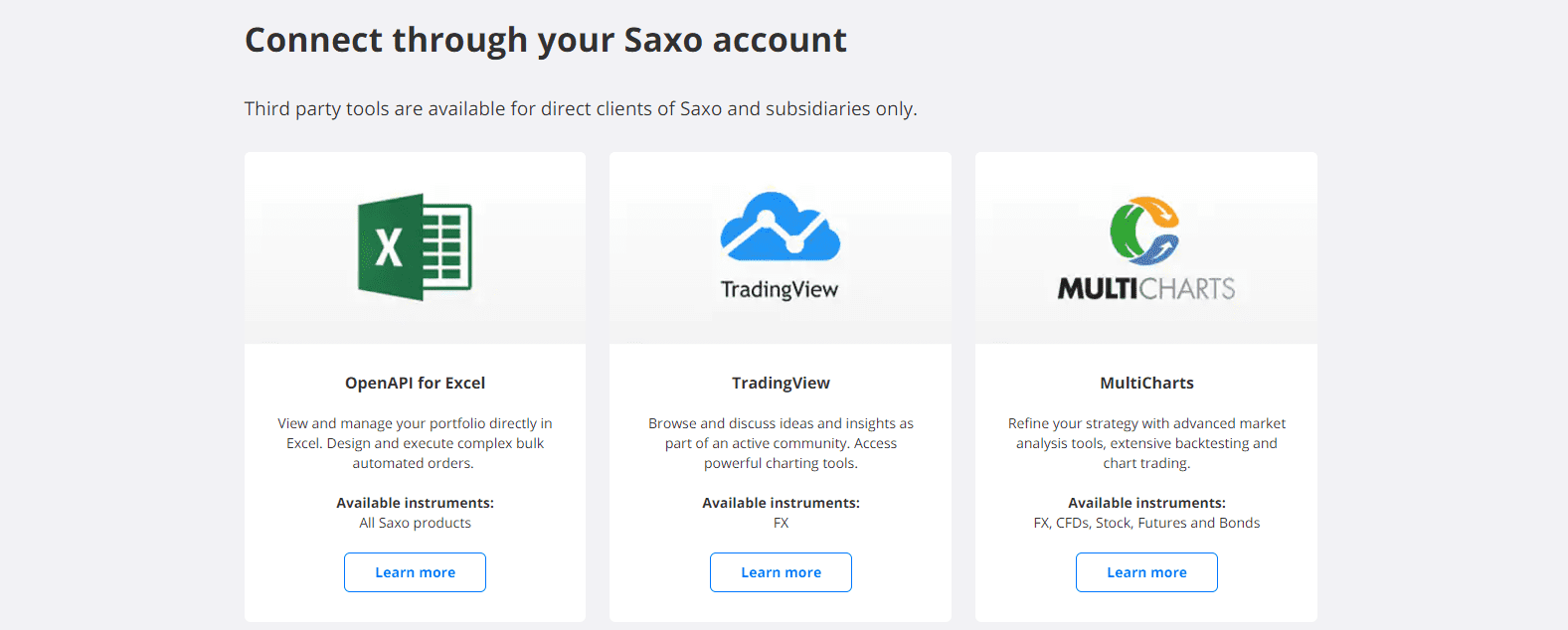 Saxo Bank Trading Platforms Saxo Bank Trading Platforms